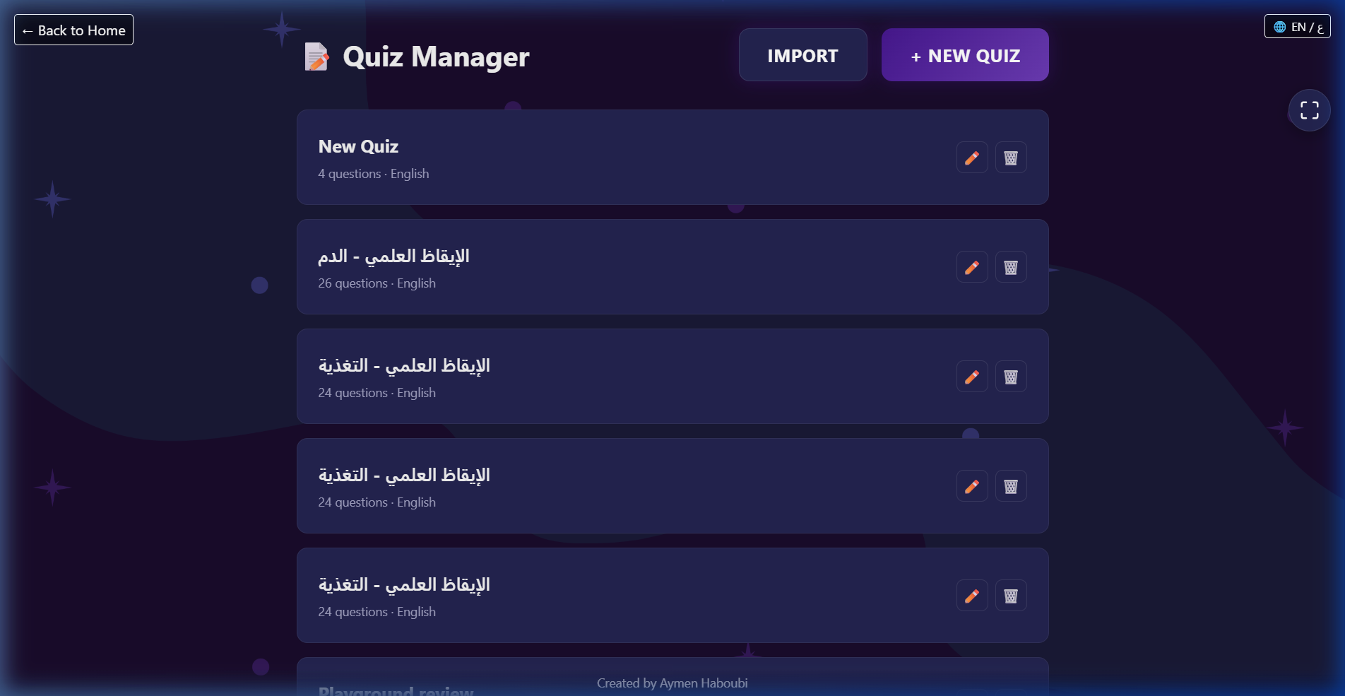 Quiz Manager